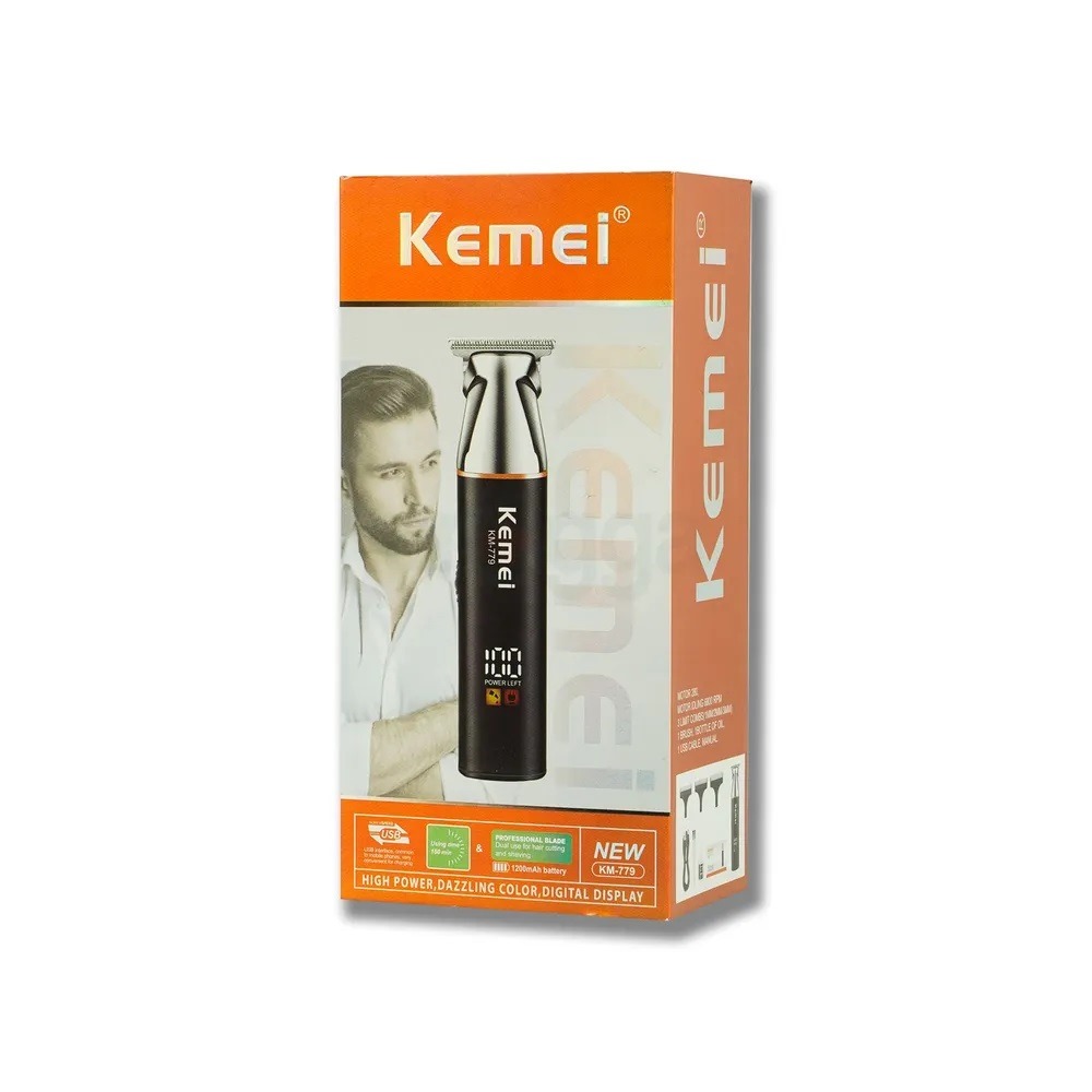 Kemei KM-779 Rechargeable LCD Screen Professional Hair Trimmer for Me