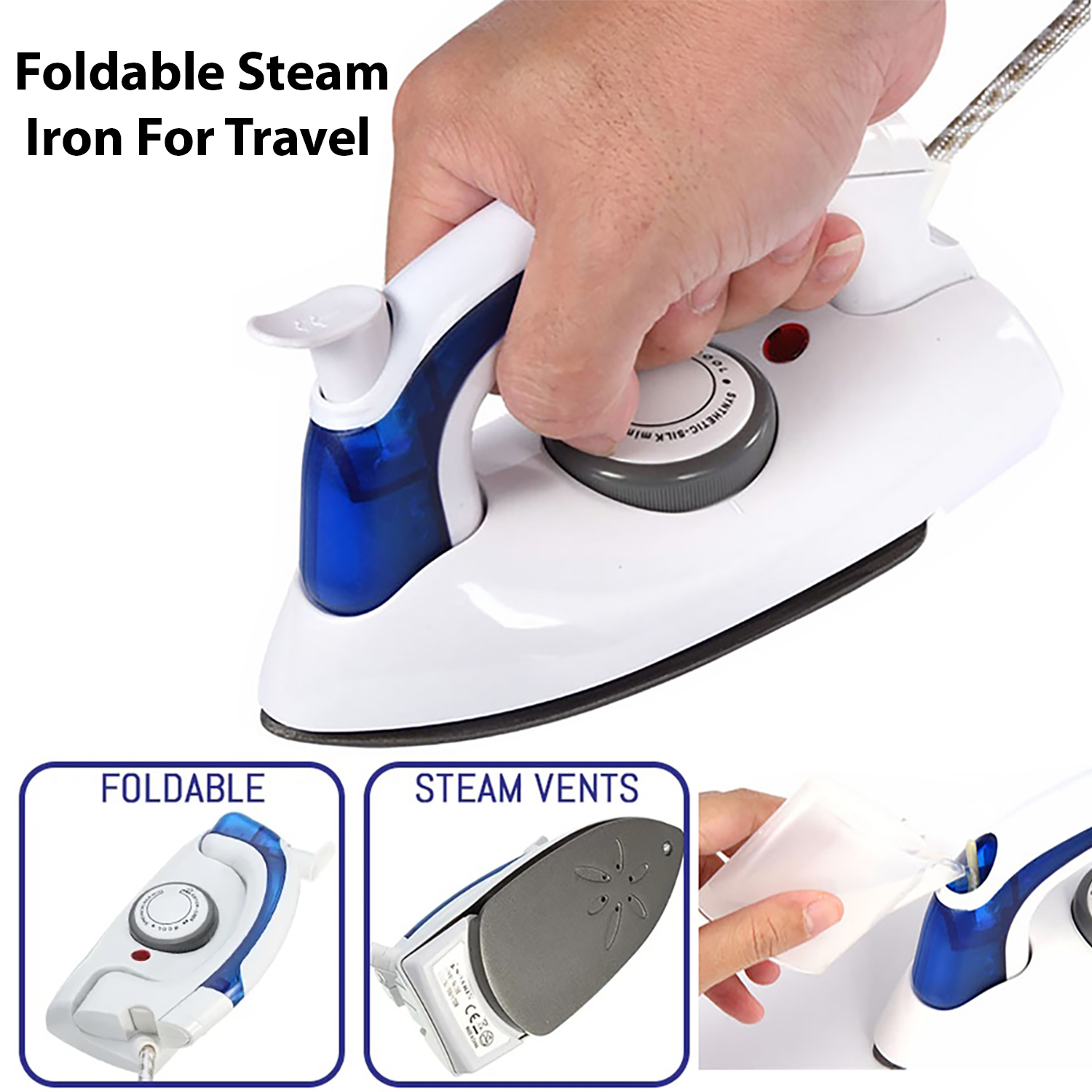 Sokany Portable Folding Travel Steam Iron-6047