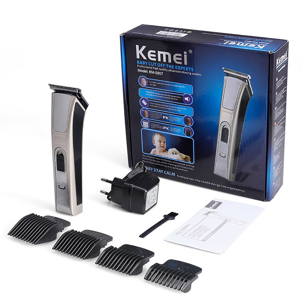 Kemei KM-5017 Professional Cordless Hair Beard Trimmer Shaver Clipper for Men