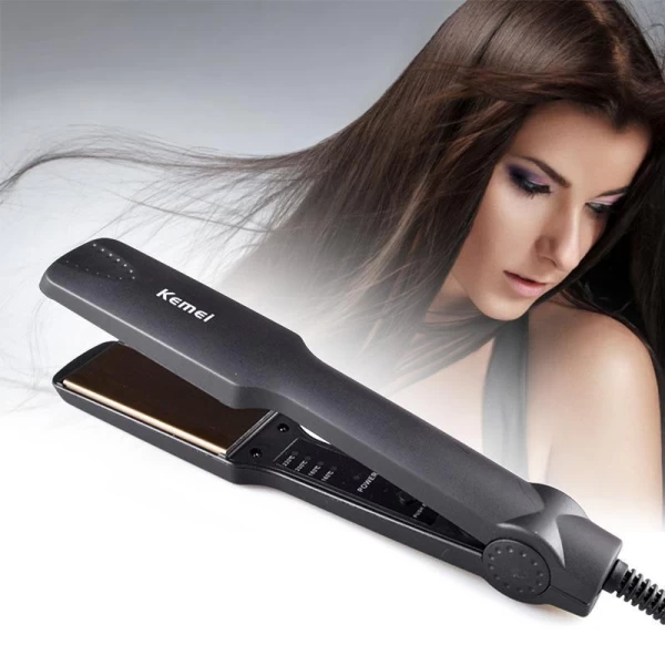 Kemei Km-329 Ceramic Flat Hair Straightener - Hair Straightener