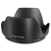 58mm Lens Hood for Canon EOS 1300D 800D 850D 77D 80D 100D 200D 250D 550D 600D 650D 700D 750D 760D 1000D 1100D 1200D 18-55mm