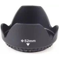 52MM Tulip Flower Lens Hood for Nikon AF-S 18-55mm, 55-200mm f/4-5.6G ED VR II, 50mm f/1.8D, 35mm f/1.8G, Pentax 18-55mm