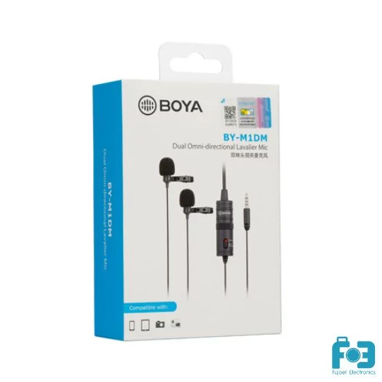 Boya BY-M1DM Dual Omni-directional Lavalier Microphone