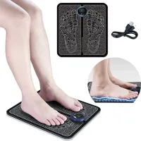 Rechargeable Electric EMS Foot Massager 8 Modes 19 Intensity Folding Portable Electric Massager Mat,Electric foot massage