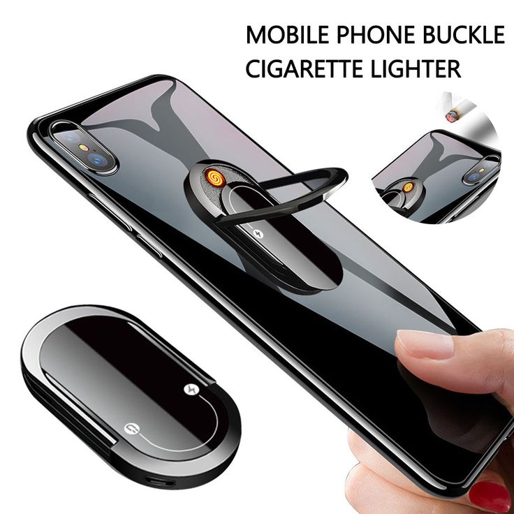 Phonebracket Windproof Rechargeable Usb Electric Flameless Lighter