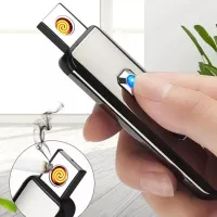 New USB Recharging Portable LED Lighter - Black