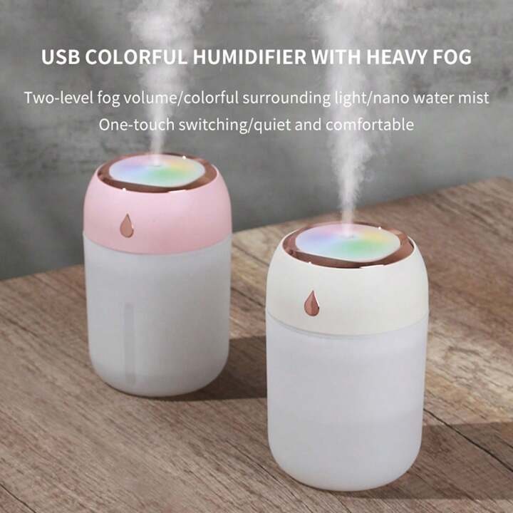 Premium Dual Mode High Speed Fog Humidifier With Luminous Light Best for Home and Car use  SD04