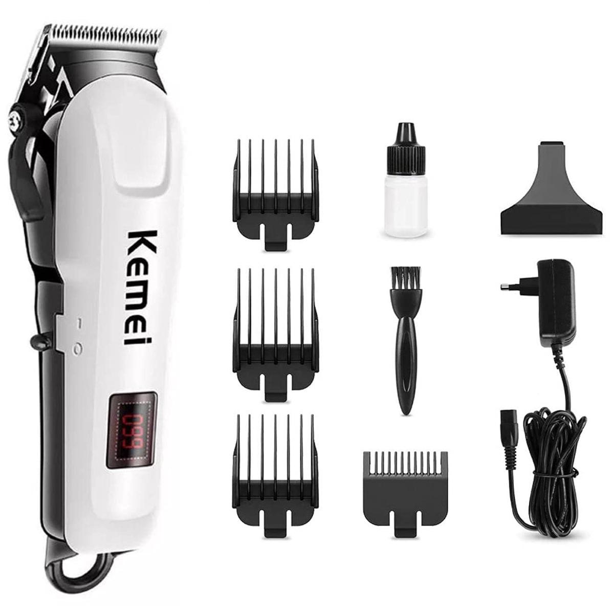 Kemei KM-809A Professional Hair Clipper LCD Display