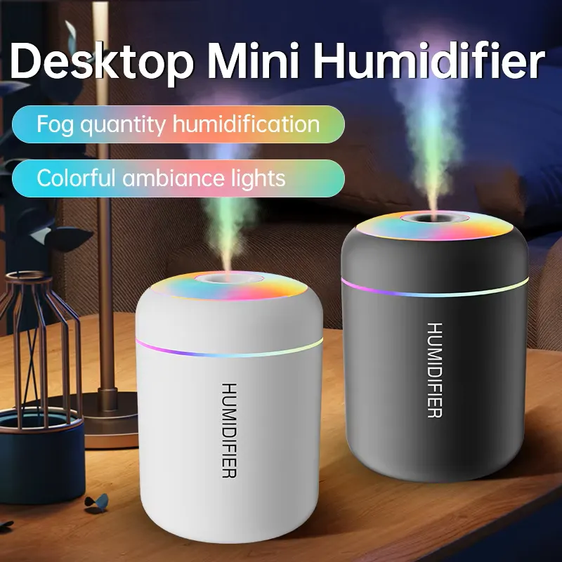 Aroma Diffuser with LED Light, USB Powered Cool Mist Air Humidifier H09