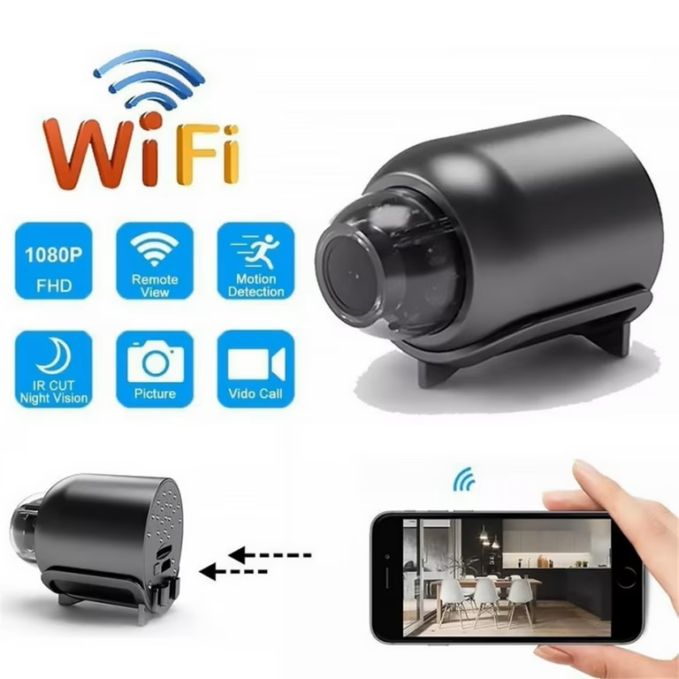 X5 HD Mini Camera WiFi Baby Monitor Indoor Safety Security Surveillance Camcorder IP Cam Audio Video Recorder