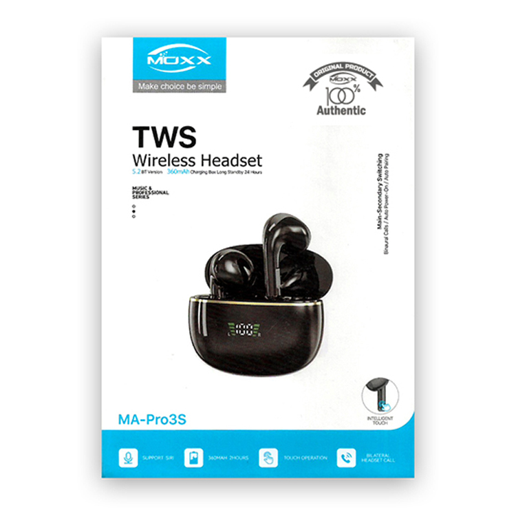 MOXX Wireless TWS LED Display Earbuds [MA-Pro3S]