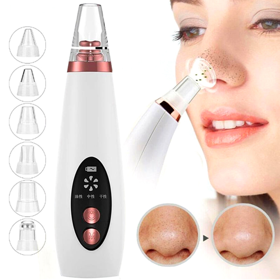 Electric Vacuum Electric Acne / Blackhead Remover Extractor 6 Suction Head Beauty Machine For Skin Care